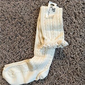 Free People
Misty Net Pointelle Tall Socks NWT. one size